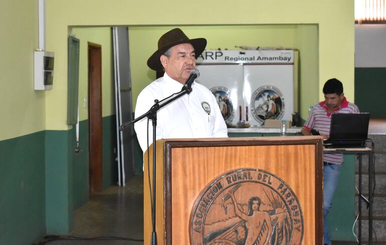 Eulalio "Lalo" Gomes, extitular de la ARP filial Amambay.