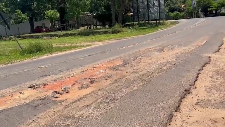 Calamitoso estado de rutas en Guairá