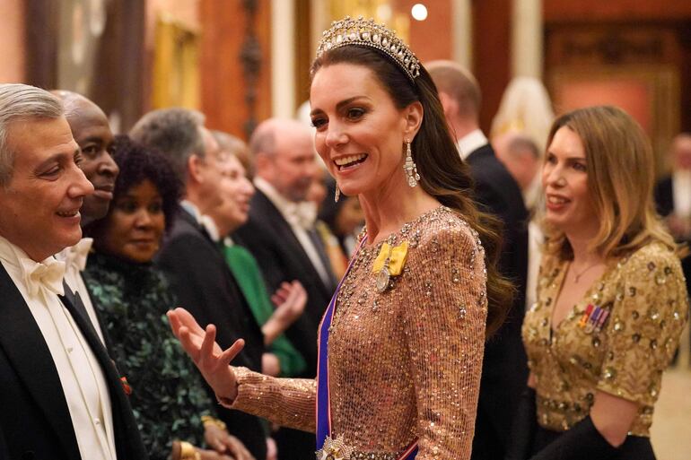 La princesa Kate en una imagen de diciembre de 2023, mes en que sería vista en público por última vez. 