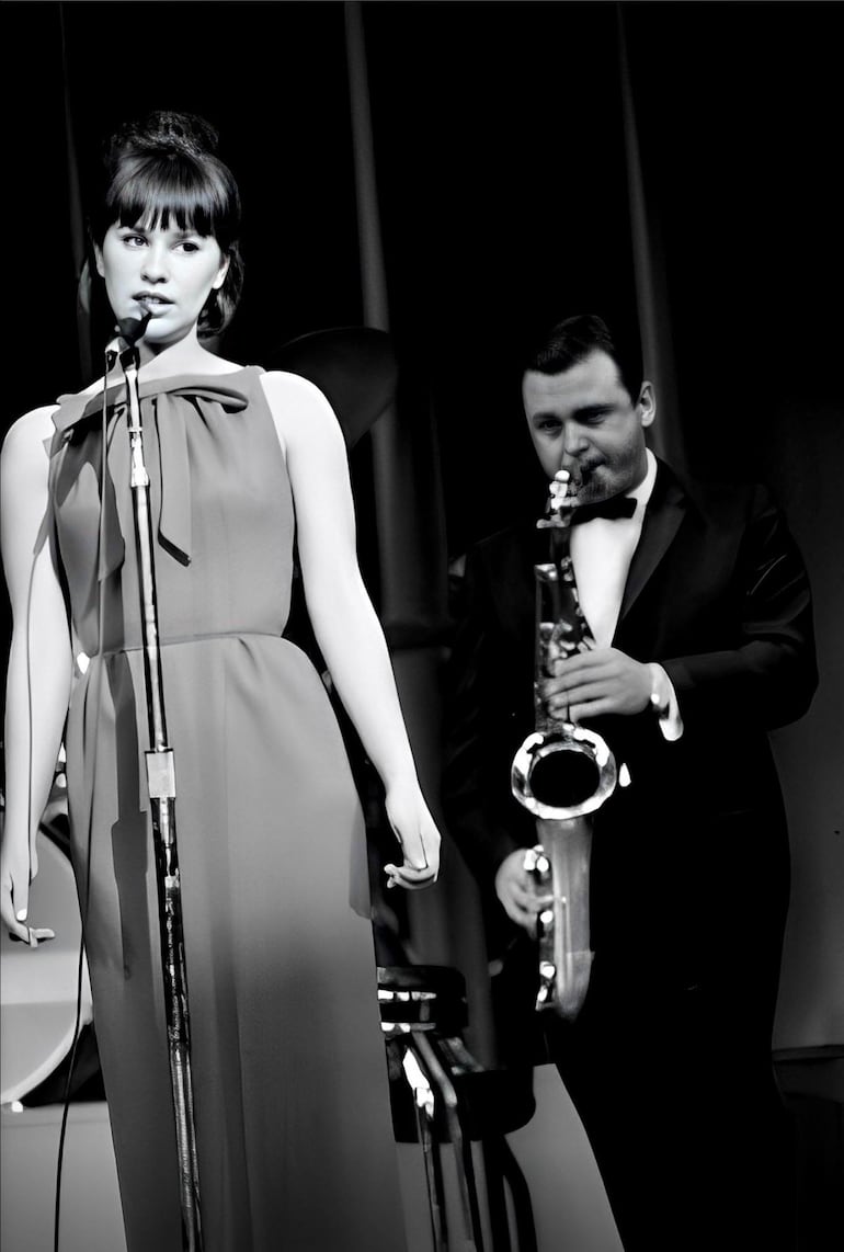 Astrud Gilberto y Stan Getz en Chicago, 1964.