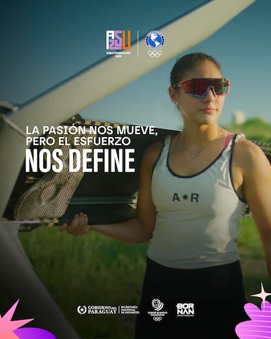 La remera paraguaya Fiorela Rodri´guez de Mello (19 años) será protagonista en los Juegos de Asu2025. Foto: @Asu2025