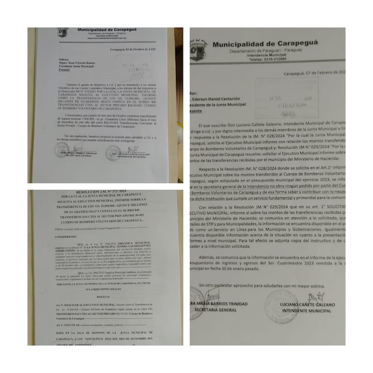 La Junta Municipal venía solicitando informe al intendente si transfirió o no los fondos a los bomberos correspondiente al 2023.