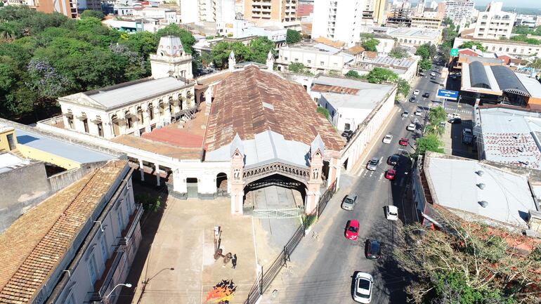 La estación central del Ferrocarril se ubica en el centro de Asunción y hace décadas que no opera con trenes.