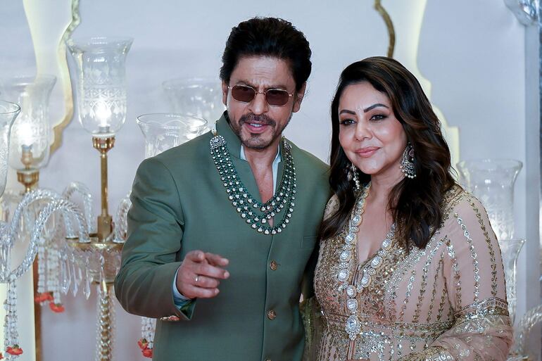 Shah Rukh Khan y su esposa Gauri Khan