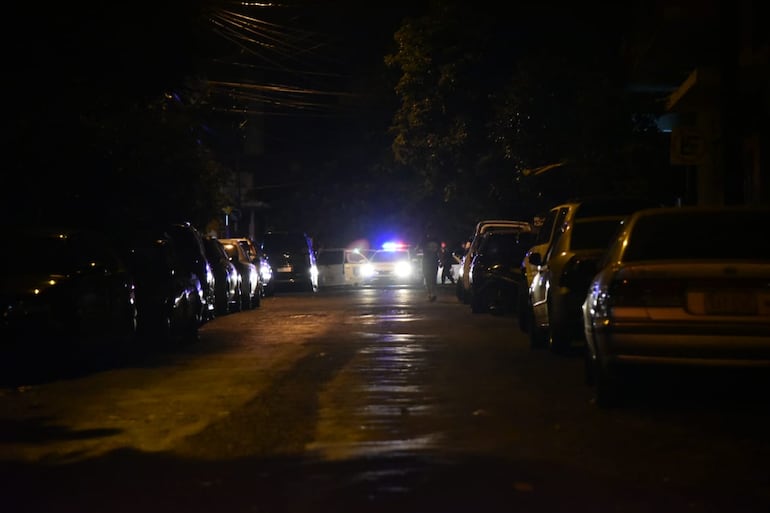 Una noche oscura en Cambala, Asunción. (Imagen de archivo)