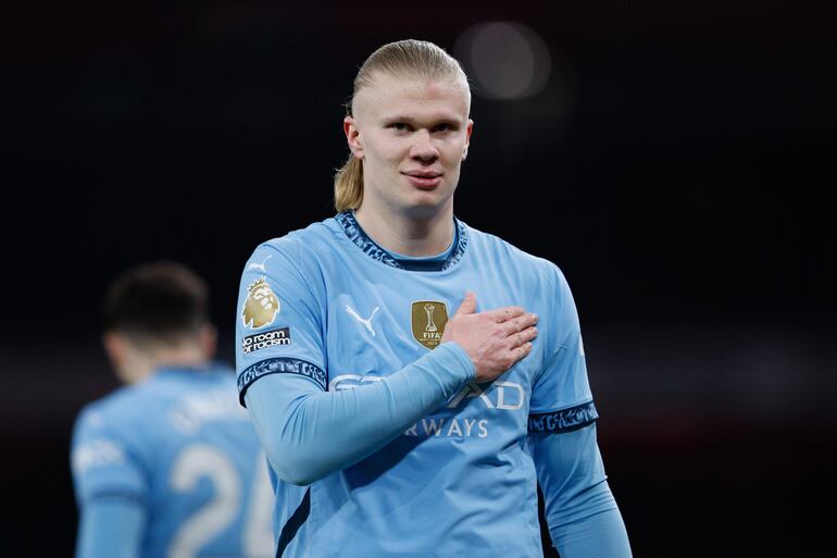 Erling Haaland, goleador del Manchester City.