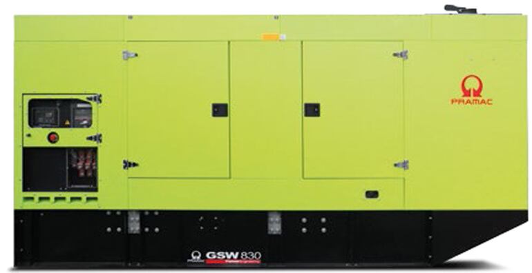 La potencia de los generadores de Comagro varía desde 2,5 kVA hasta 3.000 kVA.