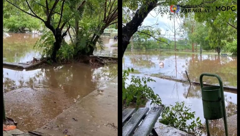 El Parque Guasú Metropolitano y el Ñu Guasú están cerrados por inundaciones este miércoles.