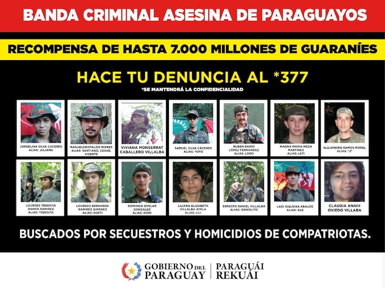 Aumentan la cifra de recompensa por los buscados por secuestros y homicidios.