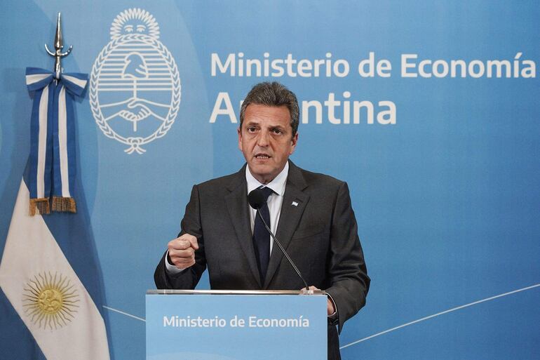 El ministro de Economía de Argentina, Sergio Massa. (AFP)