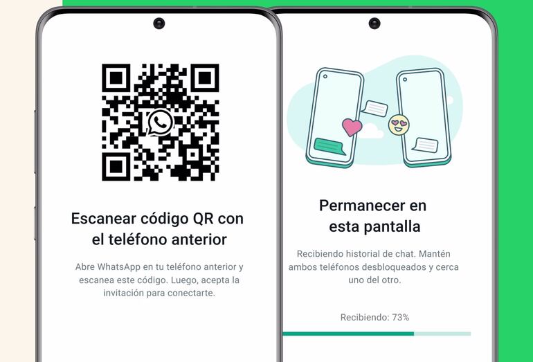 La plataforma de mensajería permite transferir el historial y los archivos a un nuevo 'smartphone' recurriendo a una copia en la nube o utilizando un cable para conectar los dos dispositivos. Desde este viernes también es posible hacerlo escaneando un código QR.