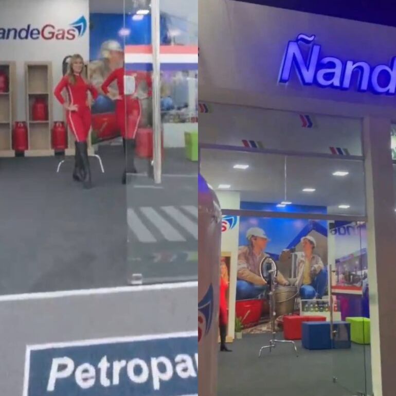 Captura de video de Petropar donde exhiben su estand en la Expo 2024.