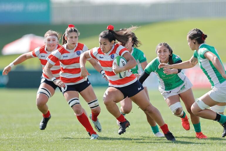 Las Yacarés le ganaron 12-5 a México, en el repechaje por el undécimo puesto, en el arranque de las Sevens Series en Dubái.