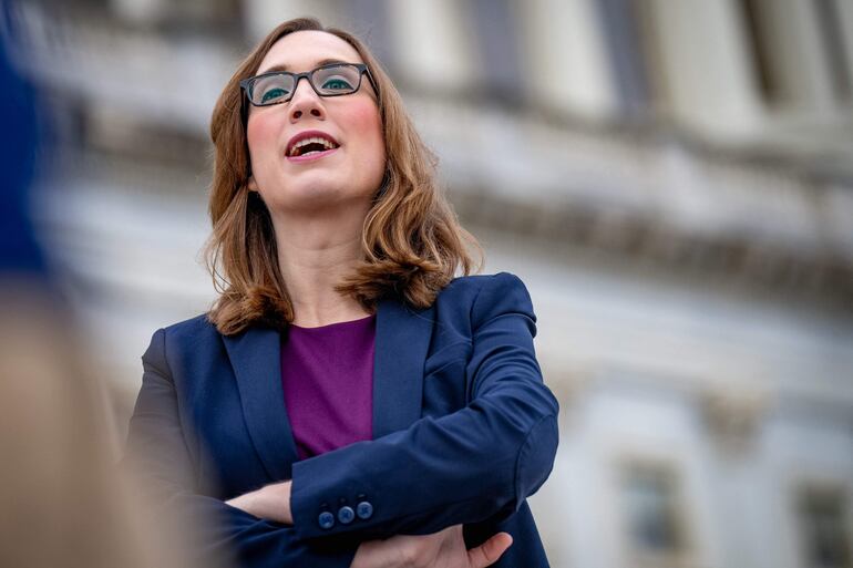 La primera congresista transgénero de Estados Unidos, Sarah McBride.