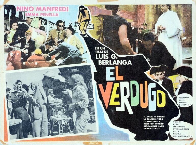 Afiche de la película de Berlanga “El verdugo”, 1963.