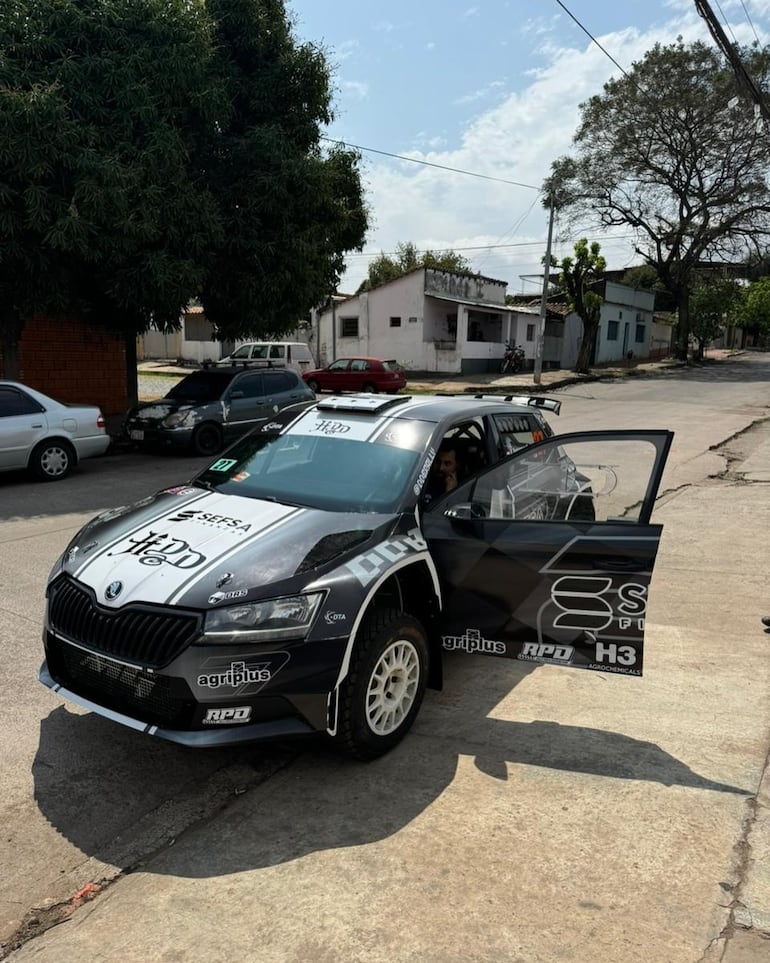 El Skoda Fabia Rally2 que será utilizado por Diego Domínguez Bejarano y Rogelio Peñate.