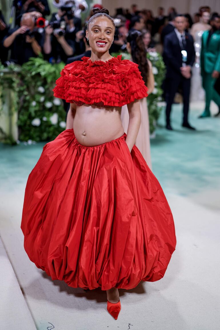 Adwoa Aboah está feliz esperando su primer hijo con Daniel Wheatley. (EFE/EPA/JUSTIN LANE)
