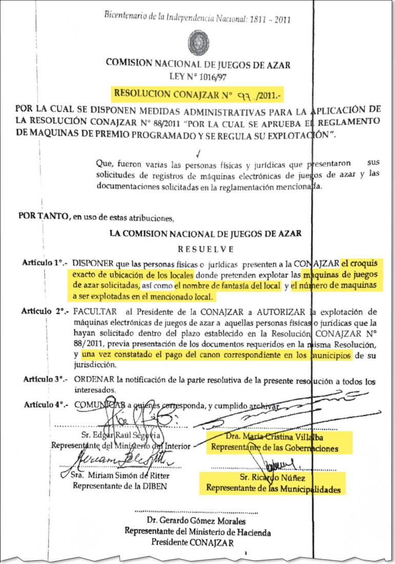 La hoy diputada Cristina Villalba aprobó la “legalizar” tragamonedas en sitios prohibidos, decisión revocada y luego aplicada. Todo el proceso acompañó Ricardo Núñez, procesado por la medida.