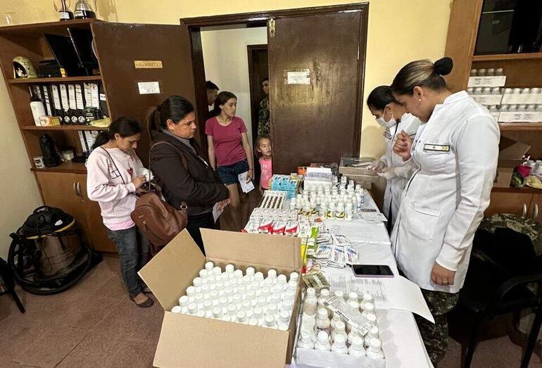 
La atención de pacientes se realizó  con medicamentos incluidos.