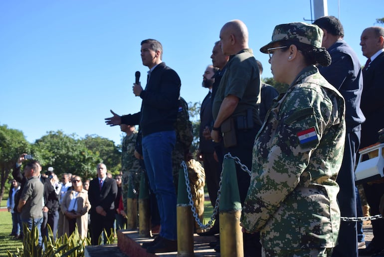 El presidente Santiago Peña asegura que en Paraguay no habrá progreso, ni desarrollo, sin seguridad.