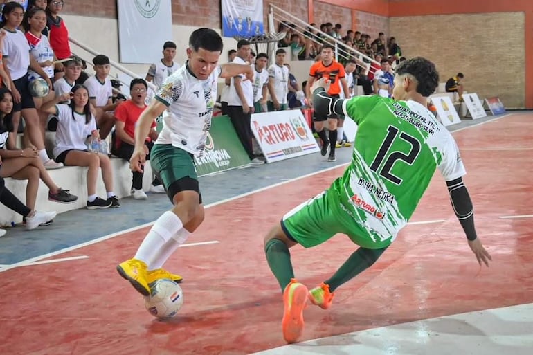 Los estudiantes del Alto Paraguay, en plena competencia de las olimpiadas.