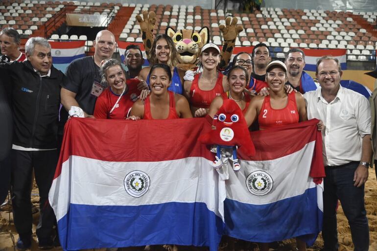 Equipo uno de vóley de playa de Paraguay clasificó a los juegos olímpicos de Francia.