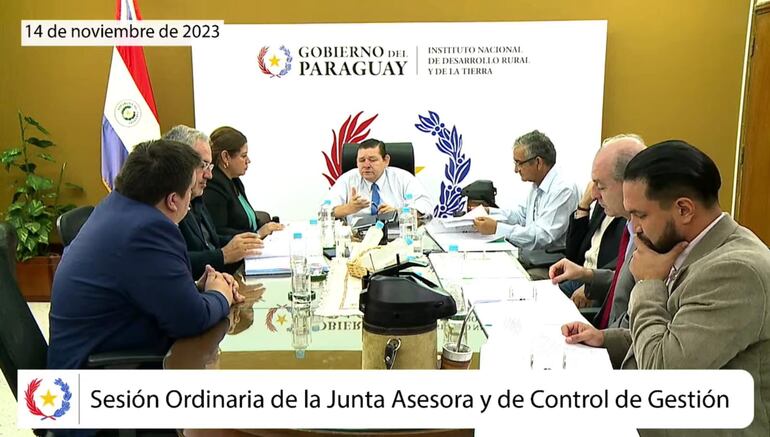 El Consejo Asesor y de Control del Indert se reunió en la jornada de este martes, reunión que fue transmitida por las redes sociales de la institución.