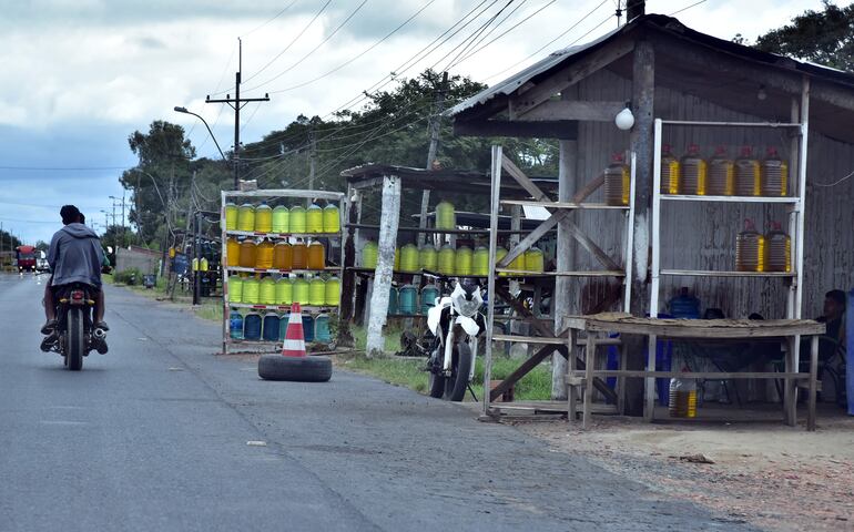 Venta ilegal de combustible.