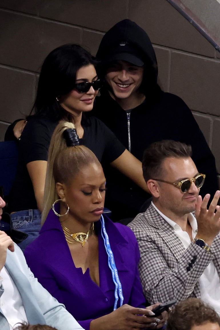  Kylie Jenner y Timothée Chalamet fueron a ver la final del US Open que fue disputada entre Novak Djokovic y Daniil Medvedev. (Mike Stobe/GETTY IMAGES NORTH AMERICA/Getty Images vía AFP)