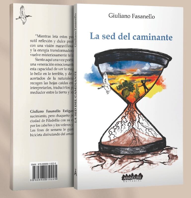 El poemario “La sed del caminante”, de Giuliano Fasanello, se presentará el viernes 22 de noviembre en el Instituto Cultural Paraguayo Alemán, a las 19:30.