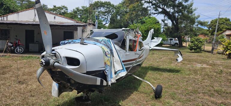 La aeronave siniestrada en diciembre de 2024, hecho tras el cual se inició una investigación que derivó en la ejecución de la operación denominada Cross.
