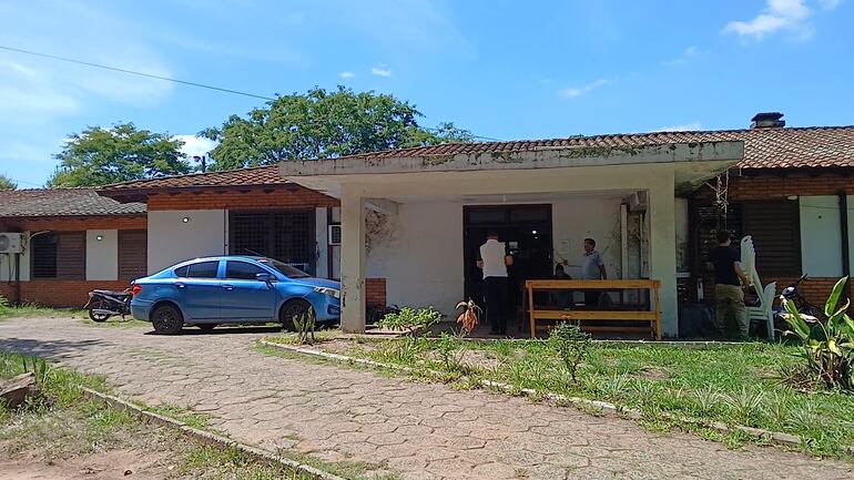 Fachada de la Unidad Sanitaria del IPS en Tebicuary.