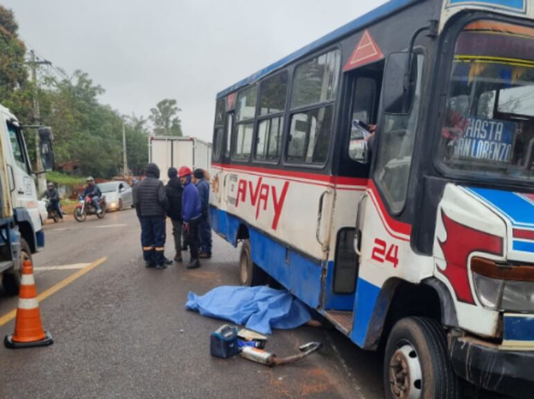 Fatal accidente de tránsito en Capiatá.