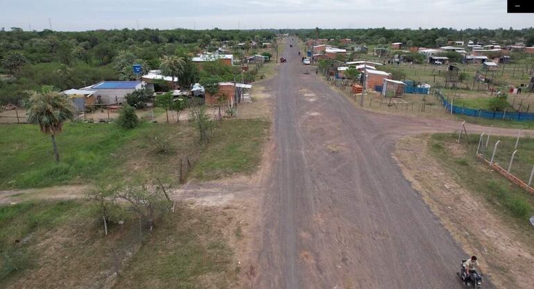 El predio del exaeródromo actualmente invadido por los supuestos "sin tierras". El ahora senador Basilio "Bachi" Núñez impusó la desafectación de esa área.