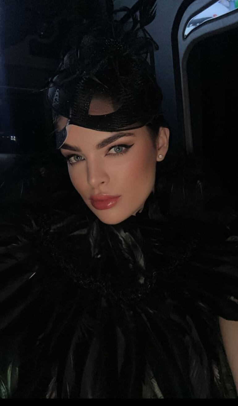 ¡Divina! Nadia Ferreira en la noche de Halloween. (Captura de la historia de Instagram de Nadia Ferreira)