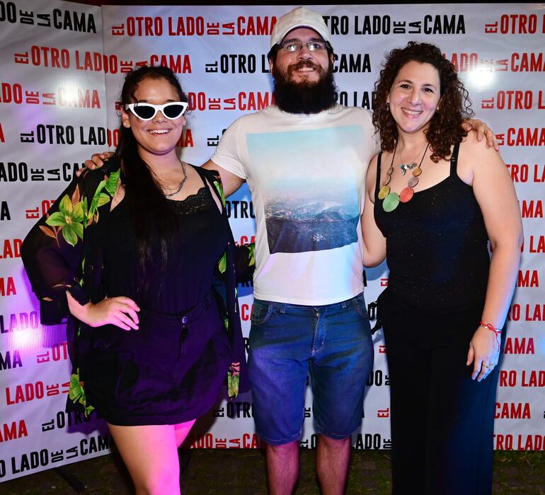 Paloma Cabañas, Martín Filártiga y Ale Szpecht.