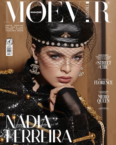 ¡Preciosa! Nadia Ferreira en la portada de la revista Moevir.