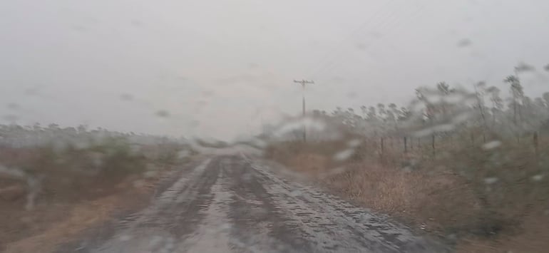 Imagen de referencia de Fuerte Olimpo, departamento de Alto Paraguay, durante una tormenta eléctrica.