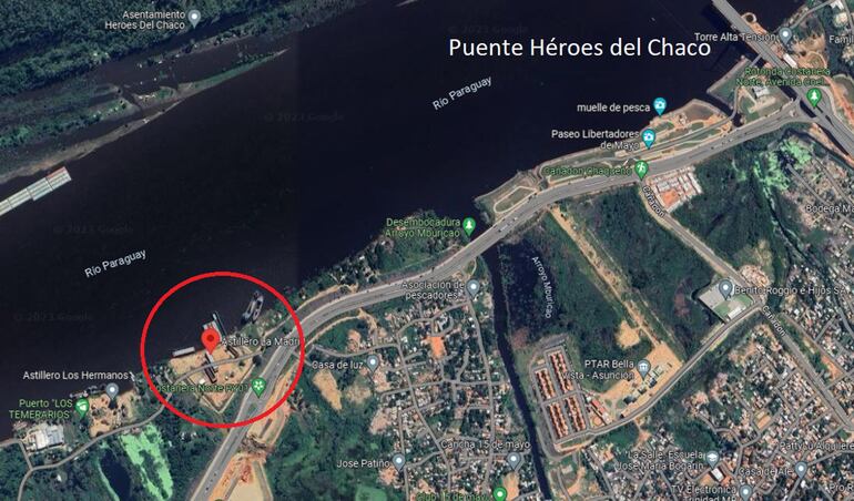 El terreno se sitúa al lado de la Costanera Norte, dentro de la reserva del Banco San Miguel.