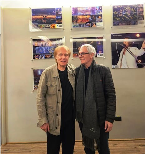 El pianista y el melómano -Richard Clayderman y el autor de este artículo, Daniel Nasta, en Sao Paulo, junio de 2024