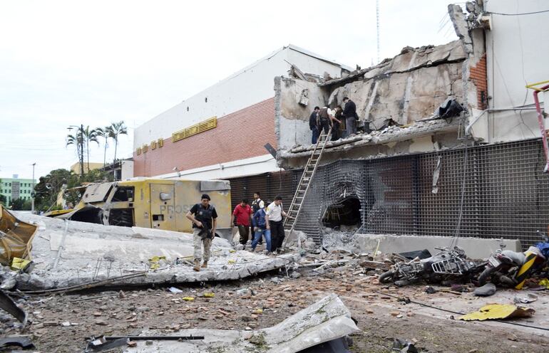 Imagen de archivo del asalto a la sede de Prosegur en Ciudad del Este.