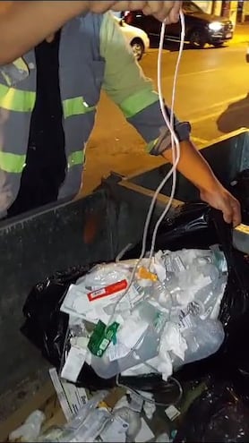 Basura encontrada en clínica privada de Encarnación.