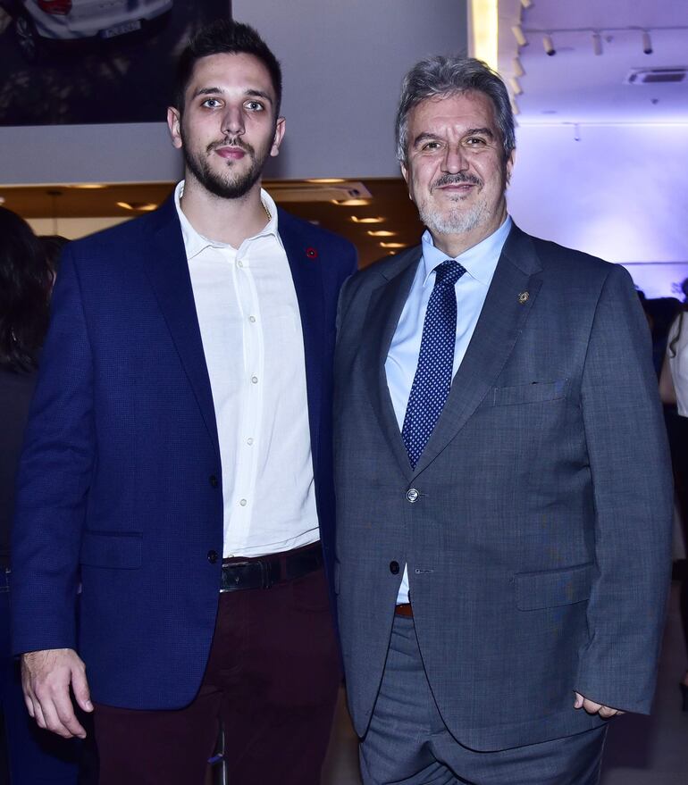 Presidente de la UIP Joven, Nicolás Riquelme y Enrique Duarte, Presidente de la UIP.