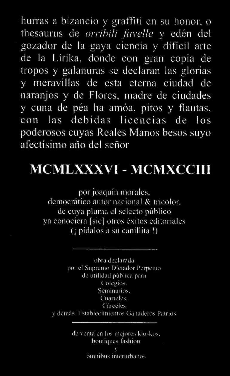 Joaquín Morales, “Música ficta”, Jakembó Editores, 2006.
