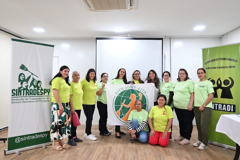 Este domingo, trabajadoras domésticas de todo el país se reunieron en el Centro Comunitario de la Chacarita.