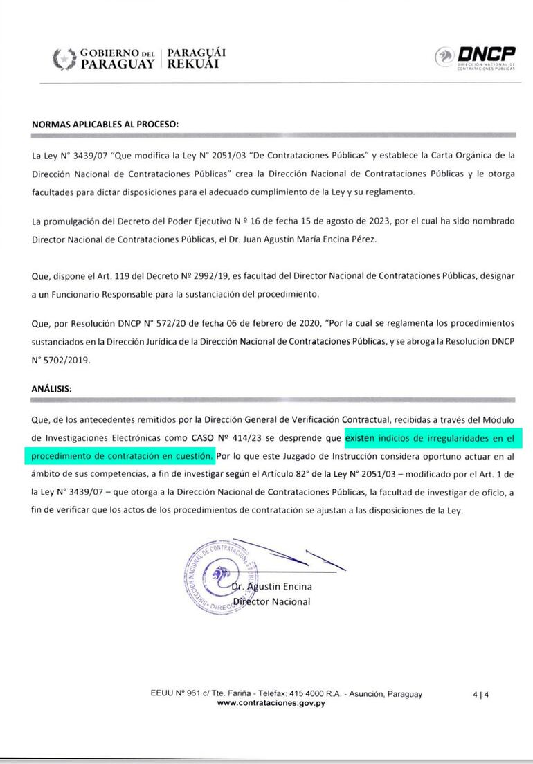 Contrataciones investigará presunta invasión a tierras indígenas en la edificación al Puente Héroes del Chaco.