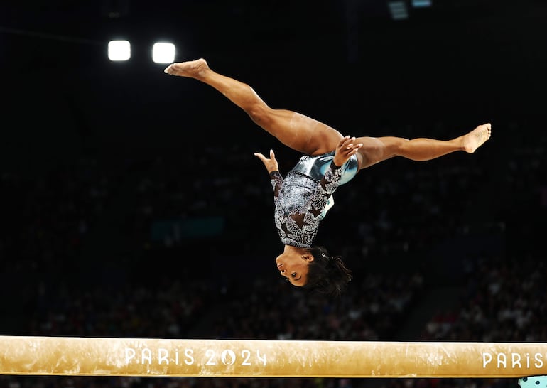 Mágica Simone Biles.
