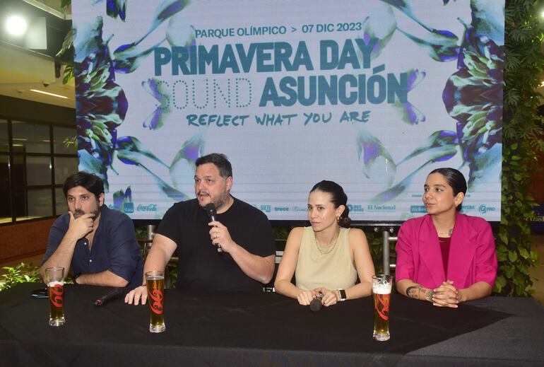 Carlos Mersán, Rodrigo Nogués, Adri Rodríguez y Noel Agüero brindaron detalles de lo que será el Primera Sound Day Asunción.