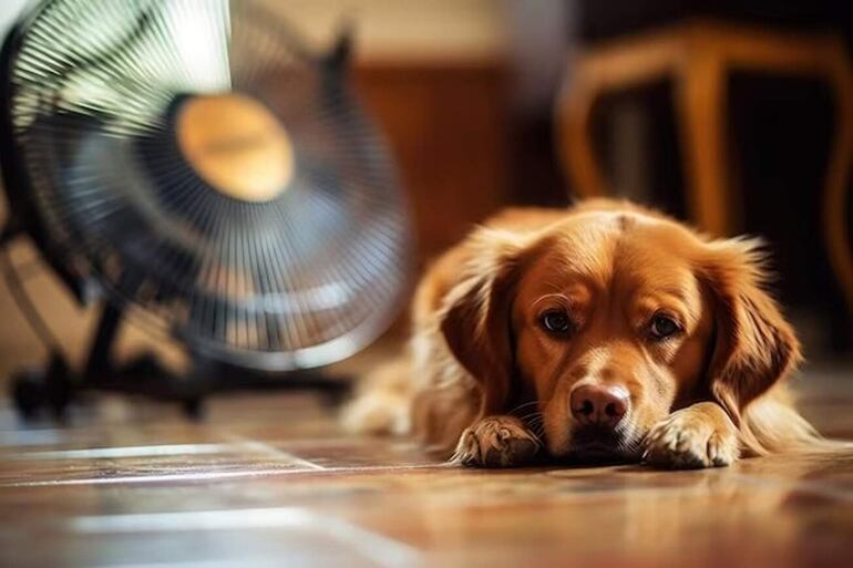 Cuando los tutores salen a trabajar deben dejar el ventilador encendido y agua fresca a disposición de sus mascotas.