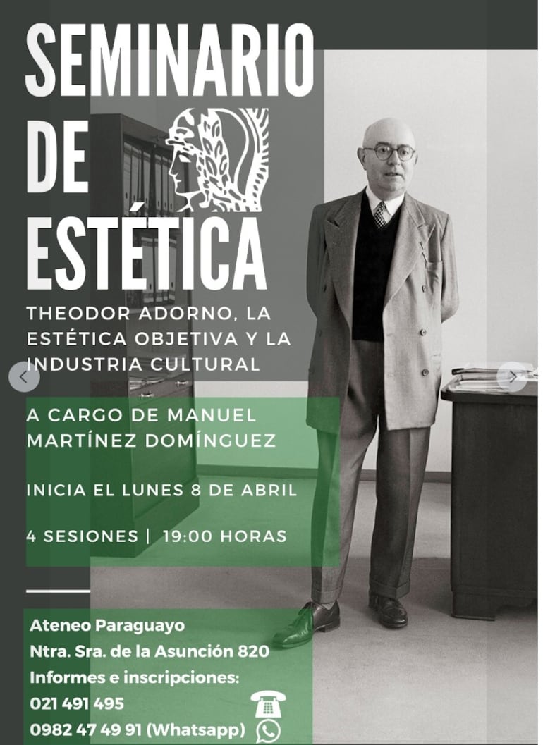 El Ateneo Paraguayo dicta un seminario sobre estética durante todo el mes de abril.